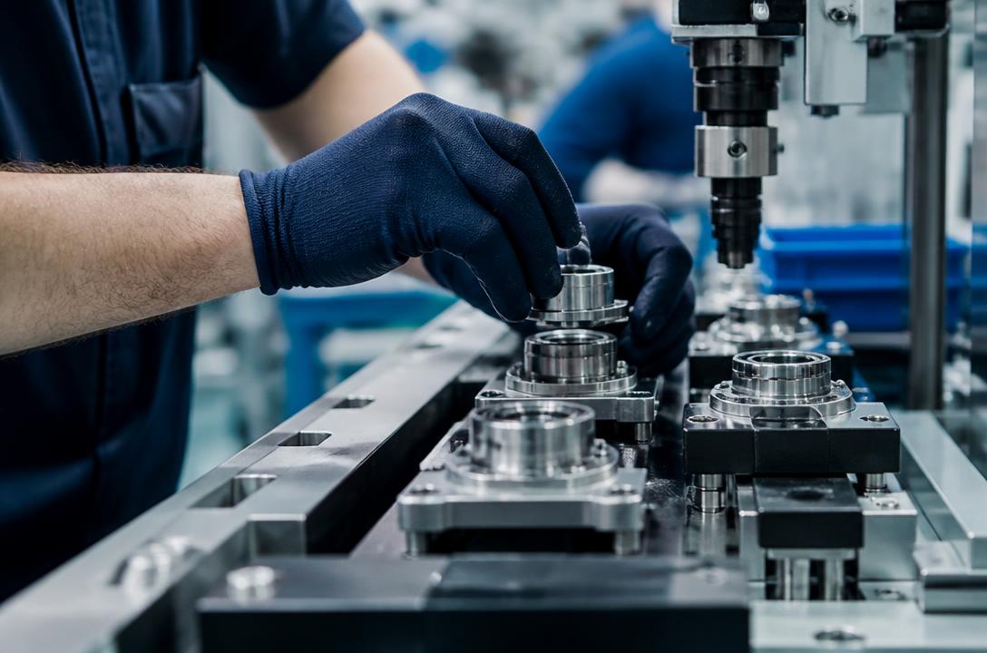 Precisiewerk aan een moderne productielijn
